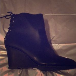 Sexy black lace up boots